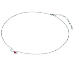 Rafaela Donata - Halskette Infinity/Herz, 42cm, Silber