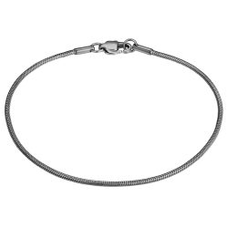 True Rebels Armband aus Edelstahl in Gunmetal Armbänder & Armreife 1 ct Herren