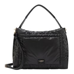 L.CREDI Odina Schultertasche 37 cm Handtaschen 1 ct Schwarz Damen