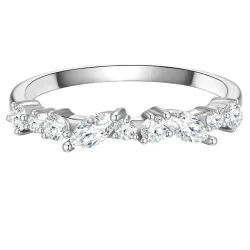 Glanzstücke München Ring Sterling Silber Zirkonia in Silber Ringe 1 ct Damen