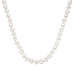 Rafaela Donata Perlen-Kette Sterling Silber Muschelkernperle in Silber Ketten 1 ct Damen