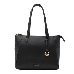 L.CREDI Marlies Schultertasche Handtaschen 1 ct Schwarz Damen