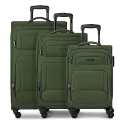 Smartbox Edition 04 4 Rollen Kofferset 3-teilig mit Dehnfalte Koffer & Trolleys 1 ct Grün Herren