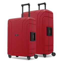 Redolz Essentials 15 4-Rollen Kofferset M + L mit Dreipunktverschluss Koffer & Trolleys 1 ct Rot Herren