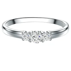 Trilani Ring Sterling Silber Topas in Silber Ringe 1 ct Damen