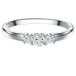 Trilani Ring Sterling Silber Topas in Silber Ringe 1 ct Damen