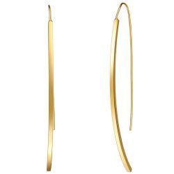 Lulu & Jane Ohrhänger Metall-Legierung in Gelbgold Ohrringe 1 ct Damen
