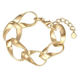Lulu & Jane Armband Metall-Legierung in Gelbgold Armbänder & Armreife 1 ct Damen