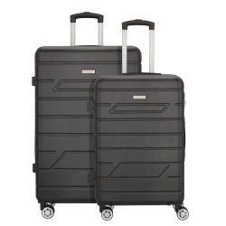 NOWI Bergamo 4 Rollen Kofferset 2-teilig Reisetaschen 1 ct Schwarz Herren