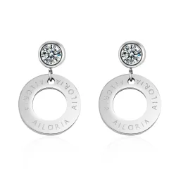 AILORIA - AGATHE Ohrringe, 2cm, Silber