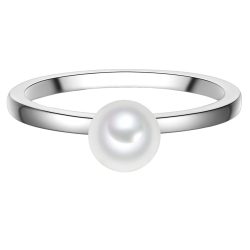 Rafaela Donata Ring aus Sterling Silber in silber mit Muschelkernperle Ringe 1 ct Damen