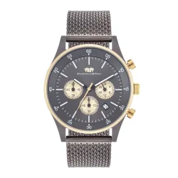 Rhodenwald & Söhne Armband-Uhr Goodwill aus Edelstahl in gelbgold/anthrazit Uhren 1 ct Herren