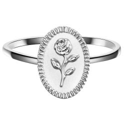 Glanzstücke München Ring Blume aus Sterling Silber in silber Ringe 1 ct Damen