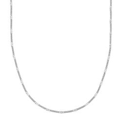 Glanzstücke München Halskette aus Edelstahl in Silber Ketten 1 ct Damen