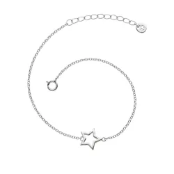 Glanzstücke München - Armband Stern, 17cm, Silber