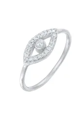 Elli - Ring Evil Eye Zirkonia Kristalle, 52mm, Silber