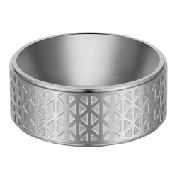 True Rebels Ring aus Edelstahl in Gunmetal Ringe 1 ct Herren