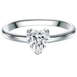 Trilani Ring aus Sterling Silber in Silber mit Zirkonia Ringe 1 ct Damen