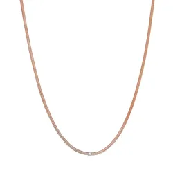Glanzstücke München Halskette Sterling Silber Zirkonia in Roségold Ketten 1 ct Damen