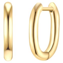 EASTSIDE Creolen aus Edelstahl in Gelbgold Ohrringe 1 ct Damen