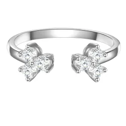 Glanzstücke München Ring aus Sterling Silber in silber mit Zirkonia Ringe 1 ct Damen