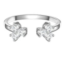 Glanzstücke München Ring aus Sterling Silber in silber mit Zirkonia Ringe 1 ct Damen
