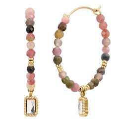 EASTSIDE Ohrringe aus Edelstahl in Gelbgold 1 ct Damen