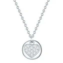 EASTSIDE Halskette Herz Edelstahl Preciosa in Gelbgold Ketten 1 ct Damen