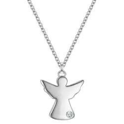 Glanzstücke München Halskette Engel aus Sterling Silber in silber mit Lab Grown Diamond Ketten 1 ct Damen