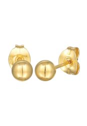 Elli PREMIUM Ohrstecker Kugel Ball 4 mm 375er Gelbgold Ohrringe 1 ct Damen