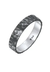 KUZZOI Herren Bandring Freundschaftsring 925 Silber Ringe 1 ct