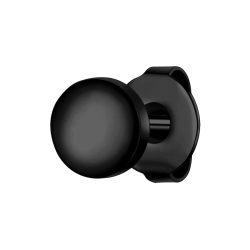 True Rebels Ohrstecker aus Edelstahl in Schwarz Ohrringe 1 ct Herren