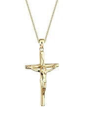 Elli Kreuz Jesus Konfirmation Kommunion 925 Silber Ketten 1 ct Damen