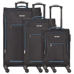 NOWI Sevilla 4 Rollen Kofferset 3-teilig Reisetaschen 1 ct Grau Herren
