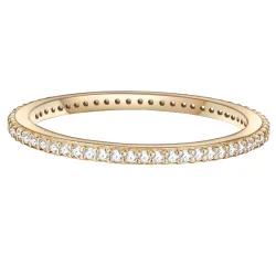 Glanzstücke München Ring aus Sterling Silber in gelbgold mit Zirkonia Ringe 1 ct Damen
