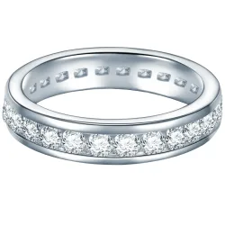 Trilani Ring aus Sterling Silber in silber mit Zirkonia Ringe 1 ct Damen