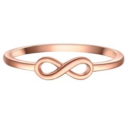Glanzstücke München Ring Infinity aus Sterling Silber in roségold Ringe 1 ct Damen