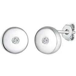 Lulu & Jane Diamant-Ohrstecker Sterling Silber Diamant in Silber Ohrringe 1 ct Damen