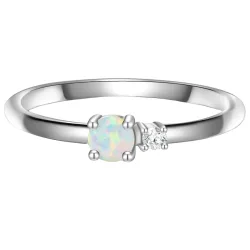 Glanzstücke München Ring Sterling Silber Zirkonia in Silber Ringe 1 ct Damen