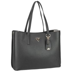 Guess Meridian II Schultertasche Shopper 1 ct Schwarz Damen