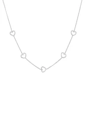 Elli Herz Liebe Love 925 Silber Ketten 1 ct Damen
