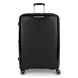 Gabol Queens 4 Rollen Trolley L 75 cm mit Dehnfalte Reisetaschen 1 ct Schwarz Herren