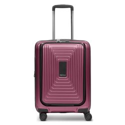 Redolz Essentials 14 4 Rollen Kabinentrolley S 55 cm Laptopfach mit Dehnfalte Reisetaschen 1 ct Braun Herren