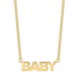 EASTSIDE Halskette BABY aus Edelstahl in Gelbgold Ketten 1 ct Damen