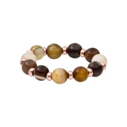 Purelei Mokupuni Ring 100% Edelstahl Ringe 1 ct Hellbraun Damen