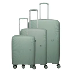 Travelite Tamaris x Travelite Voyaage 4 Rollen Kofferset 3-teilig mit Dehnfalte Koffer & Trolleys 1 ct Grün Herren