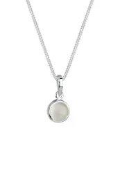 Elli Mondstein Anhänger 925er Silber Ketten 1 ct Damen