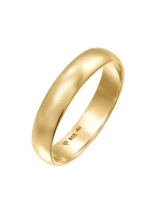 Elli - Ring Basic Bandring Casual Look, 64mm, Gold