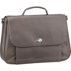 Leonhard Heyden Nizza Aktentasche Leder 39 cm Laptopfach Laptoptaschen 1 ct Grau Damen