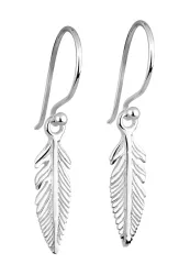 Elli Elli Ohrringe Feder Filigran Boho Festival 925 Silber 1 ct Damen